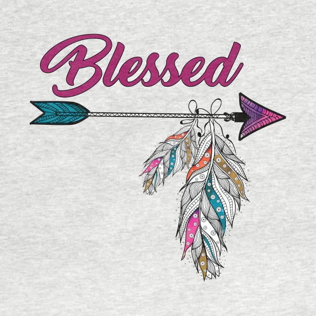 Arrow Blessed Feathers by creativegraphics247